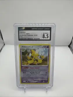 CGC 8.5 Alakazam 2007 Mysterious Treasures 2/123 Holo Pokemon Card - Image 1