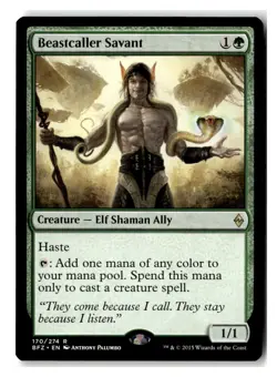 Beastcaller Savant R Battle for Zendikar 170 NM - Image 1
