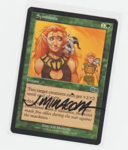 Magic the Gathering ~ Symbiosis ~ LP ~ Urza's Saga ~ Signed by Artist #1 - Image 1