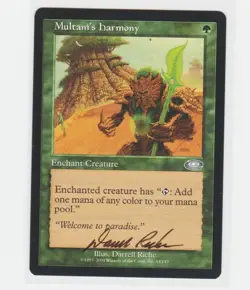 Magic the Gathering ~ Multani's Harmony ~ M/NM ~ Planeshift Signed by Artist #2 - Image 1
