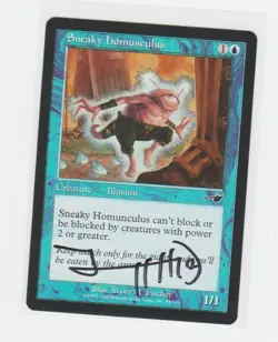 Magic the Gathering ~ Sneaky Homunculus ~ M/NM ~ Nemesis ~ Signed by Artist #1 - Image 1