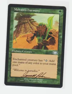 Magic the Gathering ~ Multani's Harmony ~ M/NM ~ Planeshift Signed by Artist #1 - Image 1
