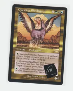 Magic the Gathering ~ Questing Phelddagrif ~ M/NM Planeshift Signed by Artist - Image 1
