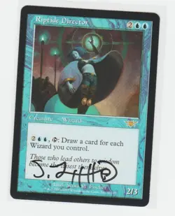 Magic the Gathering ~ Riptide Director ~ LP ~ Legions ~ Signed by Artist #1 - Image 1
