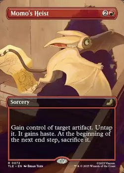 Momo's Heist - Foil Extended Art TLE NM MTG - Image 1