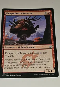 Dragonlord's Servant Dragons of Tarkir Regular Red Goblin Shaman 1/3 - Image 1