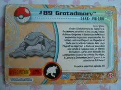 GROTADMORV #89 - TOPPS TV ANIMATION EDITION 1999 - CARTE POKEMON - BON ETAT - Image 4