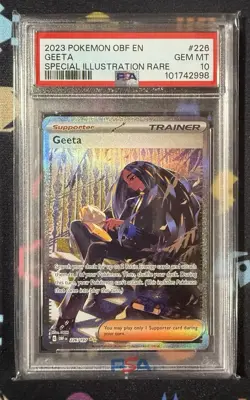 Pokemon 2023 Geeta #226 Geeta Special Illustration PSA 10 - Image 1