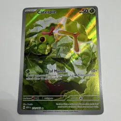 The Pokemon Company Caterpie Illustration Rare Holo EN #172/165 SV 151 - Image 1