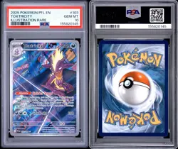 2025 Pokemon Phantasmal Flames PSA 10 Toxtricity Illustration Rare 103 - Image 3
