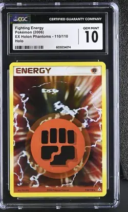 Pokemon Fighting Energy EX Holon Phantoms Holo Rare #110 CGC 10 Gem Mint - Image 1