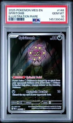 PSA 10 SPIRITOMB 148/132 ILLUSTRATION RARE MEGA EVOLUTION POKEMON 🌑 - Image 1
