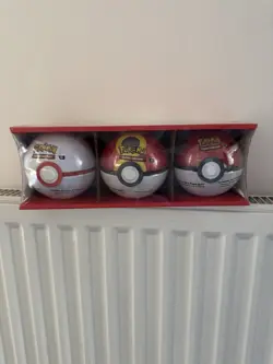 Pokemon TCG Pokeball Tins 3 Pack Factory Sealed! - Image 1