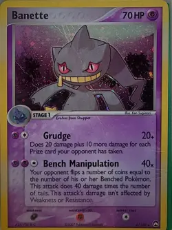 Banette 4/108 Holo Rare Power Keepers Pokemon Holo Damaged - Image 1