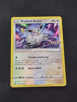 Pokemon Go "Radiant Eevee" SWSH230 / Black Star Promo / Near Mint - Image 2