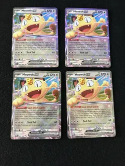 Pokemon TCG Perfect Order Meowth 062/088 X4 Play set. Near Mint - Image 1