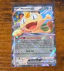 Meowth ex 062/088 DOUBLE RARE HOLO Perfect Order Me03 Pokemon TCG English Foil - Image 1