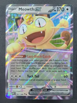 Meowth ex 062/088 Perfect Order Double Rare Pokemon TCG - Image 1