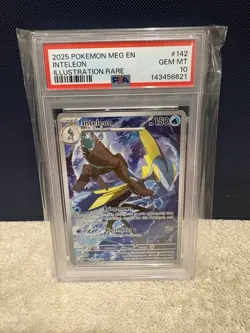 2025 POKEMON MEG EN-MEGA EVOLUTION ILLUSTRATION RARE #142 INTELEON PSA 10 - Image 1