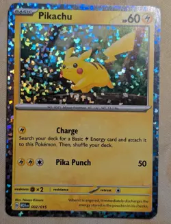 McDonald's Promos Pikachu 002/015 Holo Rare Edition 2024 Pokemon Trading Card⚡ - Image 1