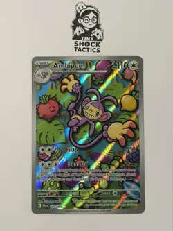 Pokemon Ambipom 107/094 Me02 Phantasmal Flames Illustration Rare Full Art NM - Image 1