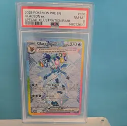 2025 POKEMON PRE EN-PRISMATIC EVOLUTIONS #150 GLACEON ex SPECIAL ILLUSTRATION RA - Image 1