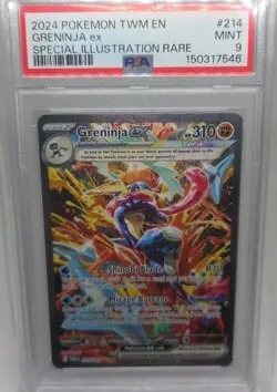 Pokemon Twilight Masquerade 2024 Special Illustration Rare #214 Greninja PSA 9 - Image 1