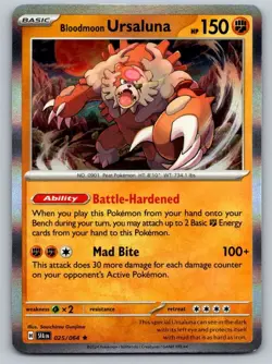 Bloodmoon Ursaluna 025/064 Rare Shrouded Fable Pokemon Holo Near Mint - Image 1