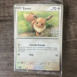 SEALED Eevee 133/165 Cosmos Holo 2025 Pokemon Holiday Advent Calendar Promo Card - Image 3