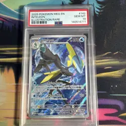 2025 POKEMON MEG EN-MEGA EVOLUTION ILLUSTRATION RARE #142 INTELEON PSA 10 - Image 1