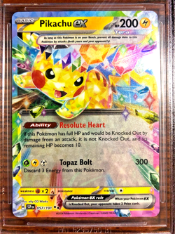Pikachu EX Double Rare #057|BGS GEM MINT 9.5|2024 SV Surging Sparks|Pokemon TCG - Image 5