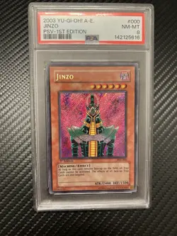 Yu-Gi-Oh! 2003 Jinzo PSV-000 Pharaoh's Servant 1st Ed PSA 8 NM-MT - Image 1