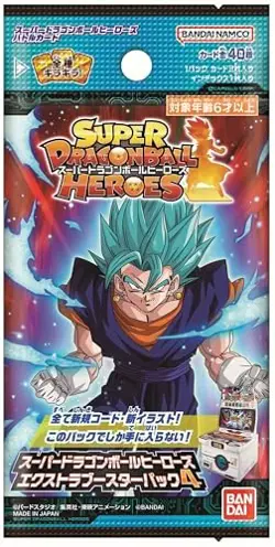 BANDAI Super Dragon Ball Heroes Extra Booster Pack 4 Box 20 Packs Card Game - Image 2