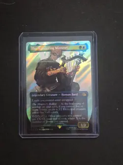 The Wandering Minstrel Borderless Surge FOIL MTG Final Fantasy NM-M 0548 0002 - Image 1