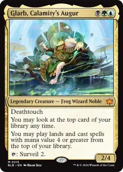 MTG Glarb, Calamity's Augur BloomBurrow Mythic Rare Legendary Frog Wizard - NM - Image 2