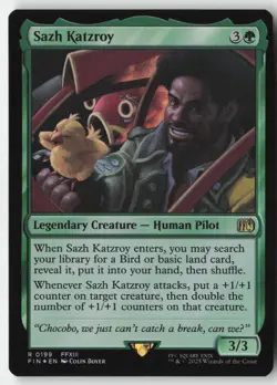 MTG - Sazh Katzroy FOIL R FINAL FANTASY 199 LP-NM - Image 1