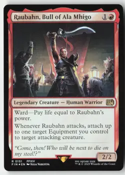 MTG - Raubahn, Bull of Ala Mhigo FOIL R FINAL FANTASY 151 LP-NM - Image 1