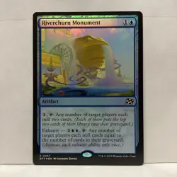 MTG Riverchurn Monument Magic: The Gathering Aetherdrift Foil Rare #0057 - Image 1