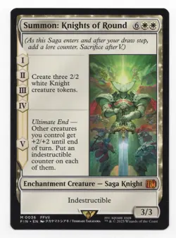 MTG Summon: Knights Of Round #36 Final Fantasy Magic The Gathering Mythic Rare - Image 1