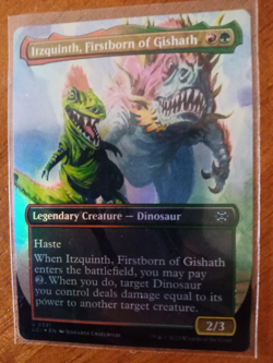 Itzquinth Firstborn of Gishath FOIL Magic The Gathering Ixalan MTG Dinosaur 331 - Image 1