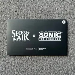 MTG Secret Lair x Sonic: Friends Foes Rainbow Foil (Sealed) - Image 1