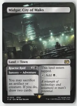 MTG - Midgar, City of Mako (Borderless) R FINAL FANTASY 313 LP-NM - Image 1