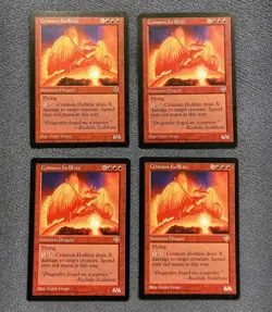 MTG Crimson Hellkite x4 NM ! Mirage / Magic The Gathering - Image 1