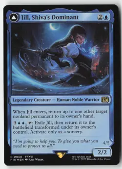 MTG - Jill, Shiva's Dominant FOIL R FINAL FANTASY 58 LP-NM - Image 1