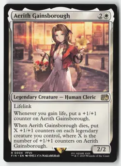 MTG - Aerith Gainsborough FOIL R FINAL FANTASY 4 LP-NM - Image 1