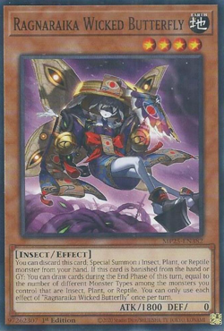 Yugioh - Ragnaraika Wicked Butterfly - MP25-EN382 - Common - NM/M - Image 1