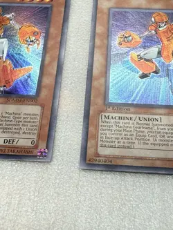 YuGiOh! Machina Gearframe SDMM-EN002 Super Rare 1st Ed x 3 PLAYSET - Image 3