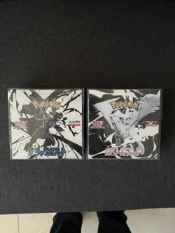 Pokemon Card Black Bolt White Flare Booster Box Set Japanese Sealed Rare Pair - Image 1