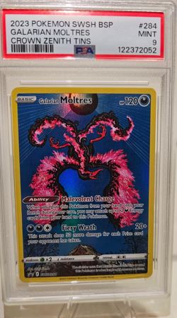 Galarian Moltres SWSH284 SWSH: Sword & Shield Promo Cards Holo PSA 9 - Image 1