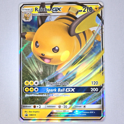 Raichu GX SM213 Sun & Moon Black Star Promo Holo Pokemon Card TCG English NM - Image 1